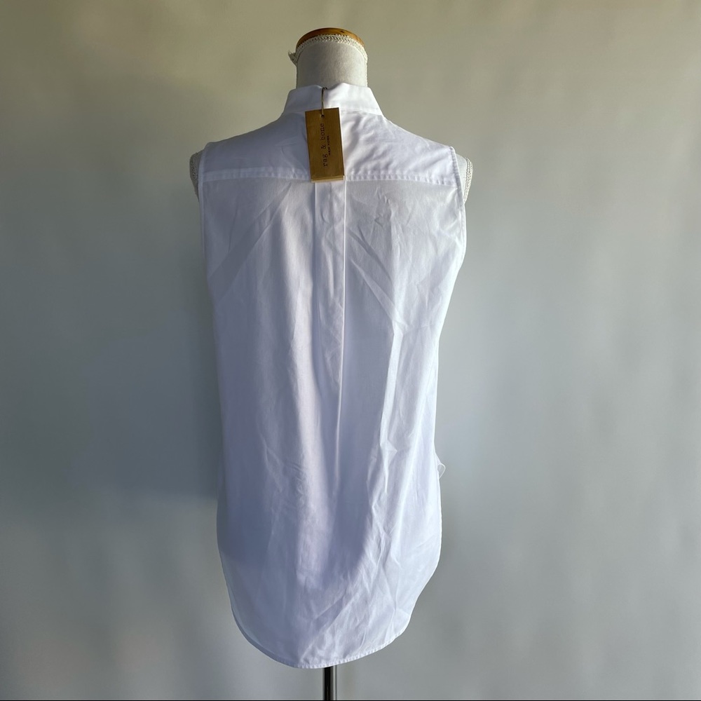 NWT Rag & Bone Kent Sleeveless Button Down Shirt - sz S - Picture 2 of 6